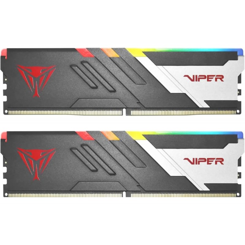 MEMORIA PATRIOT VIPER VENOM DDR5 32GB RGB 6000MT/S CL30 BLK/SIR HS DUAL KIT PE001007