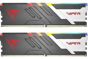 MEMORIA PATRIOT VIPER VENOM DDR5 32GB RGB 6000MT/S CL30 BLK/SIR HS DUAL KIT PE001007