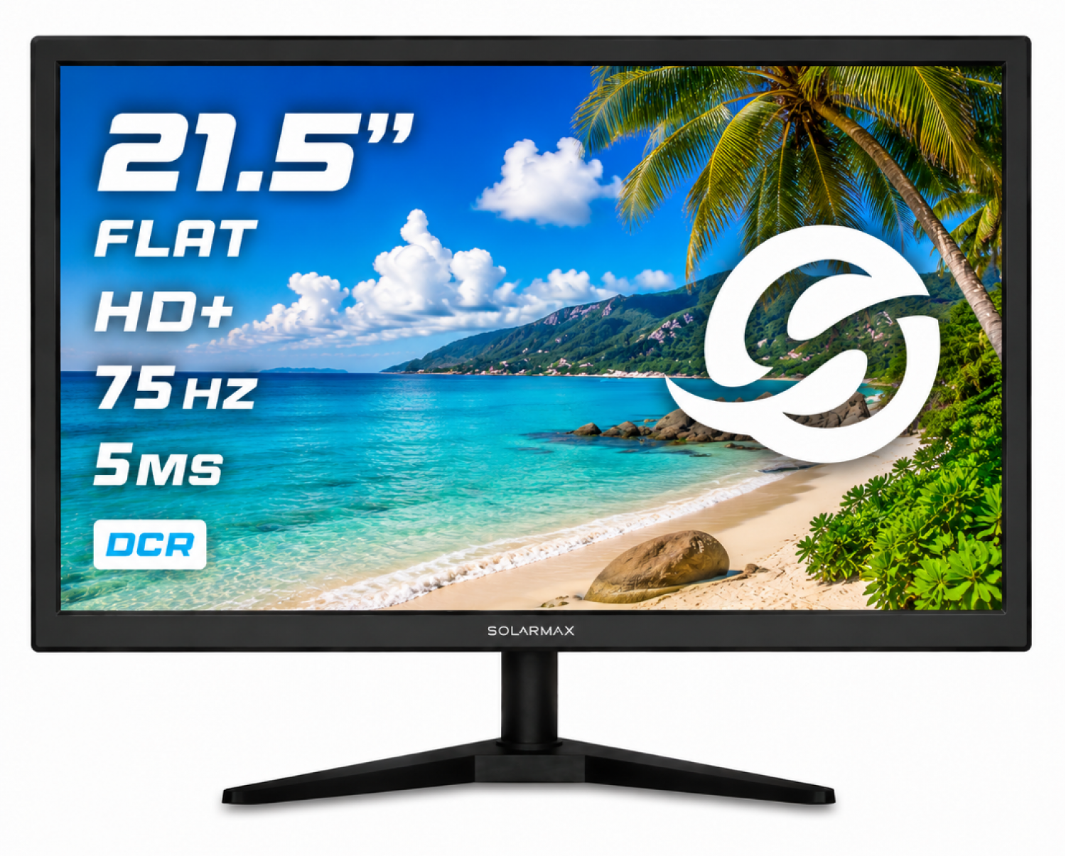 Monitor Solarmax 21.5 Full Hd Vga/hdmi Negro
