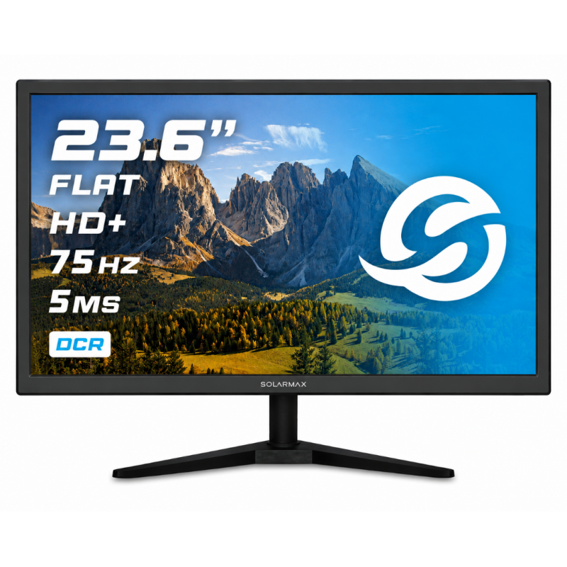 MONITOR SOLARMAX 23.6 FULL HD VGA/HDMI NEGRO