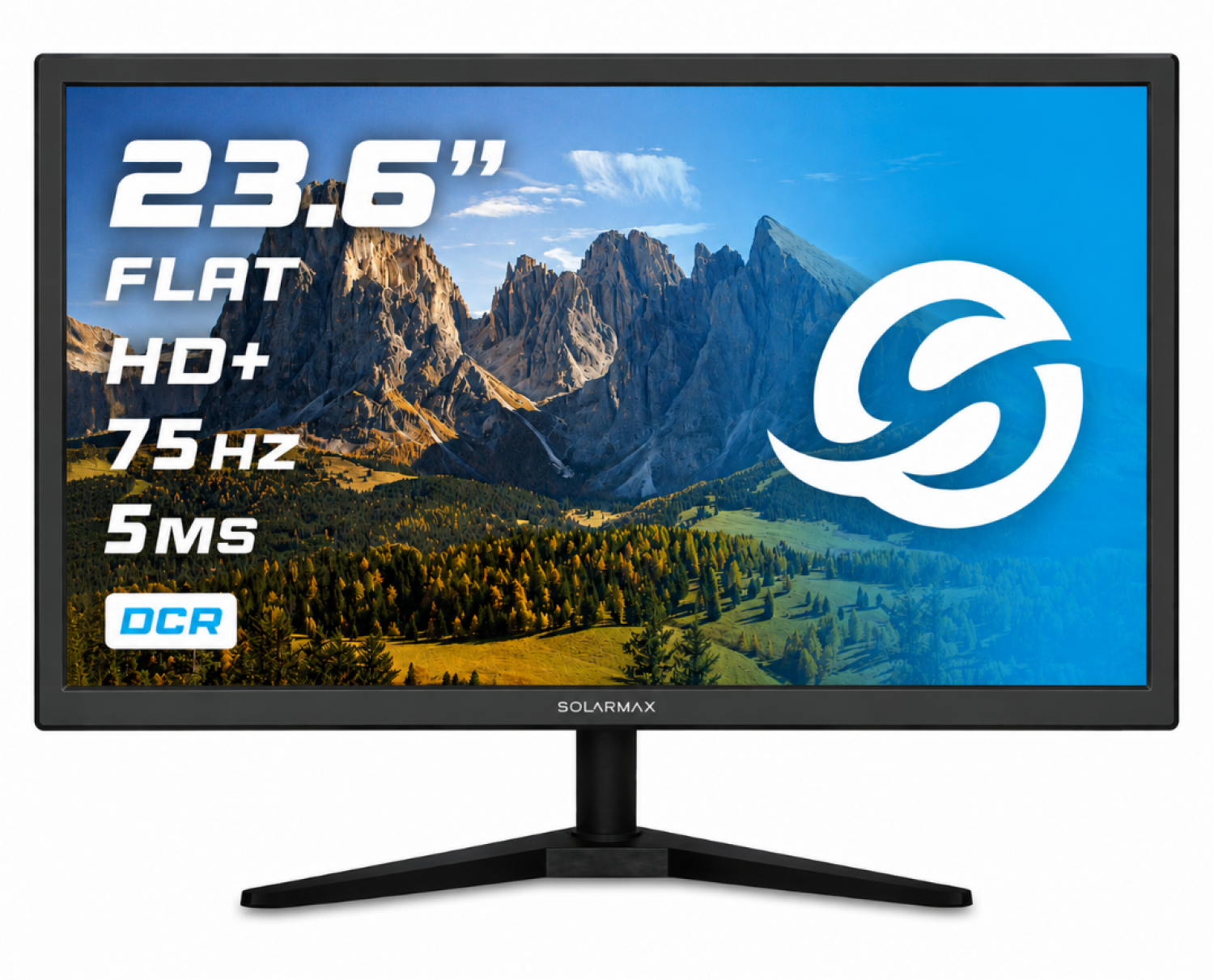 Monitor Solarmax 23.6 Full Hd Vga/hdmi Negro