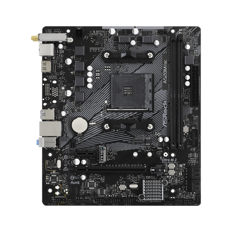 MOTHER ASROCK (AM4) A520M/AC (BULK)