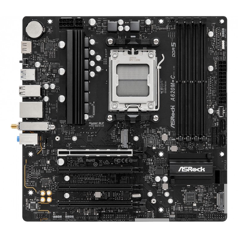 MOTHER ASROCK (AM5) A620M-C R2 WIFI-ax+BT (BULK)