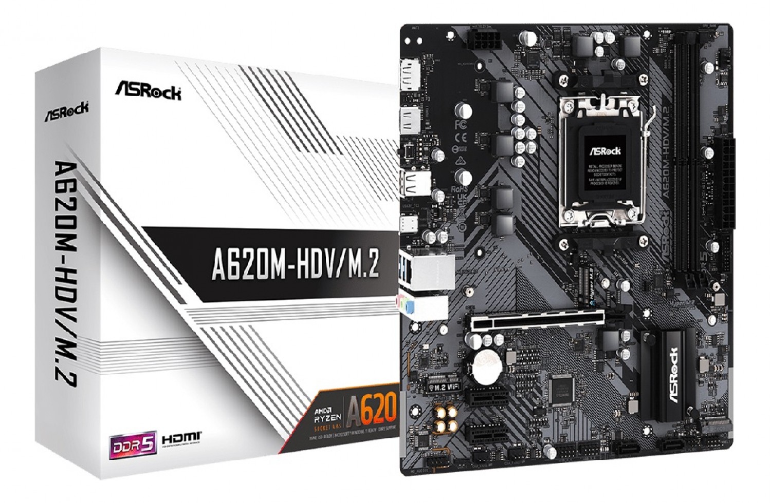 MOTHER ASROCK (AM5) A620M-HDV/M.2+