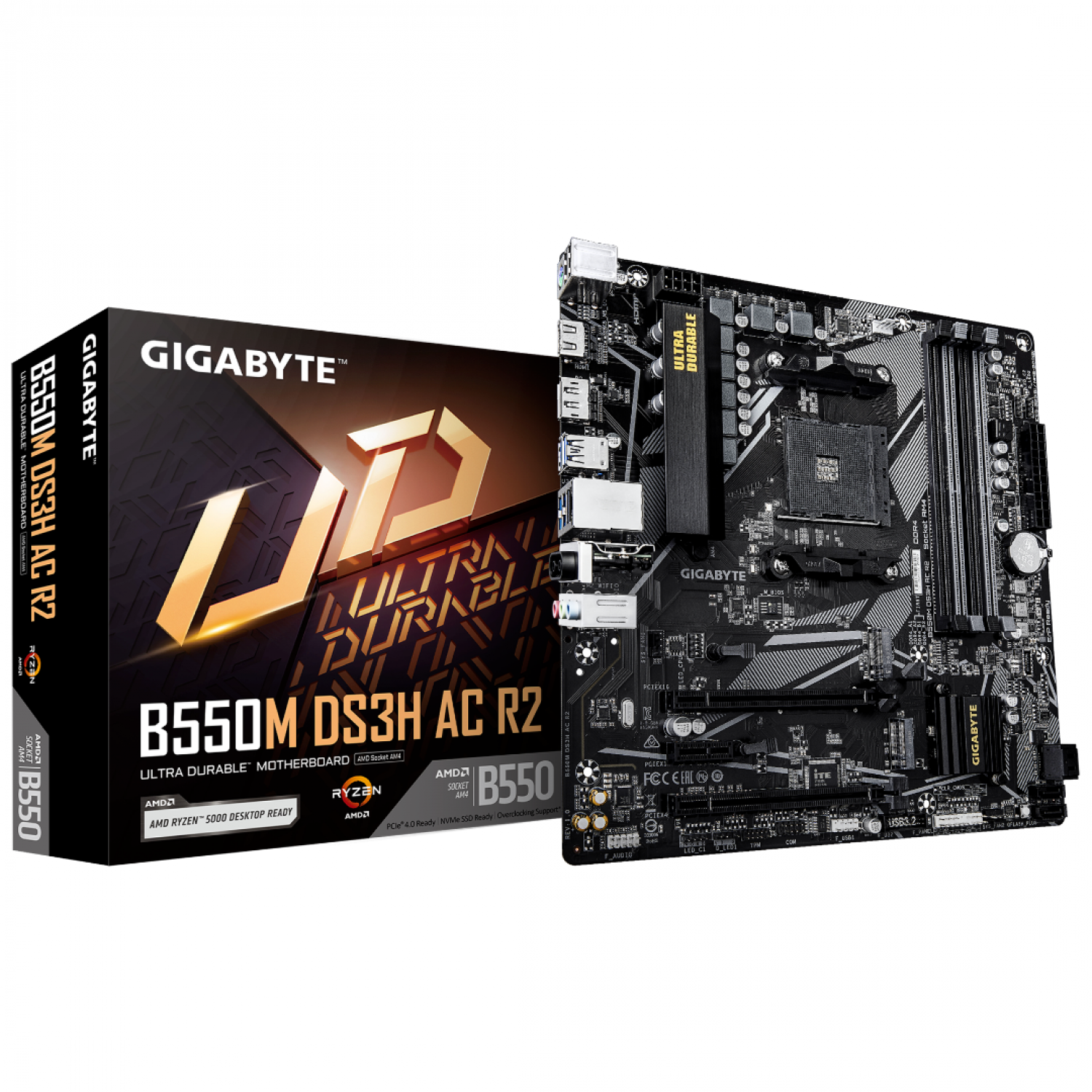 MOTHER GIGABYTE (AM4) B550M DS3H AC R2 1.0
