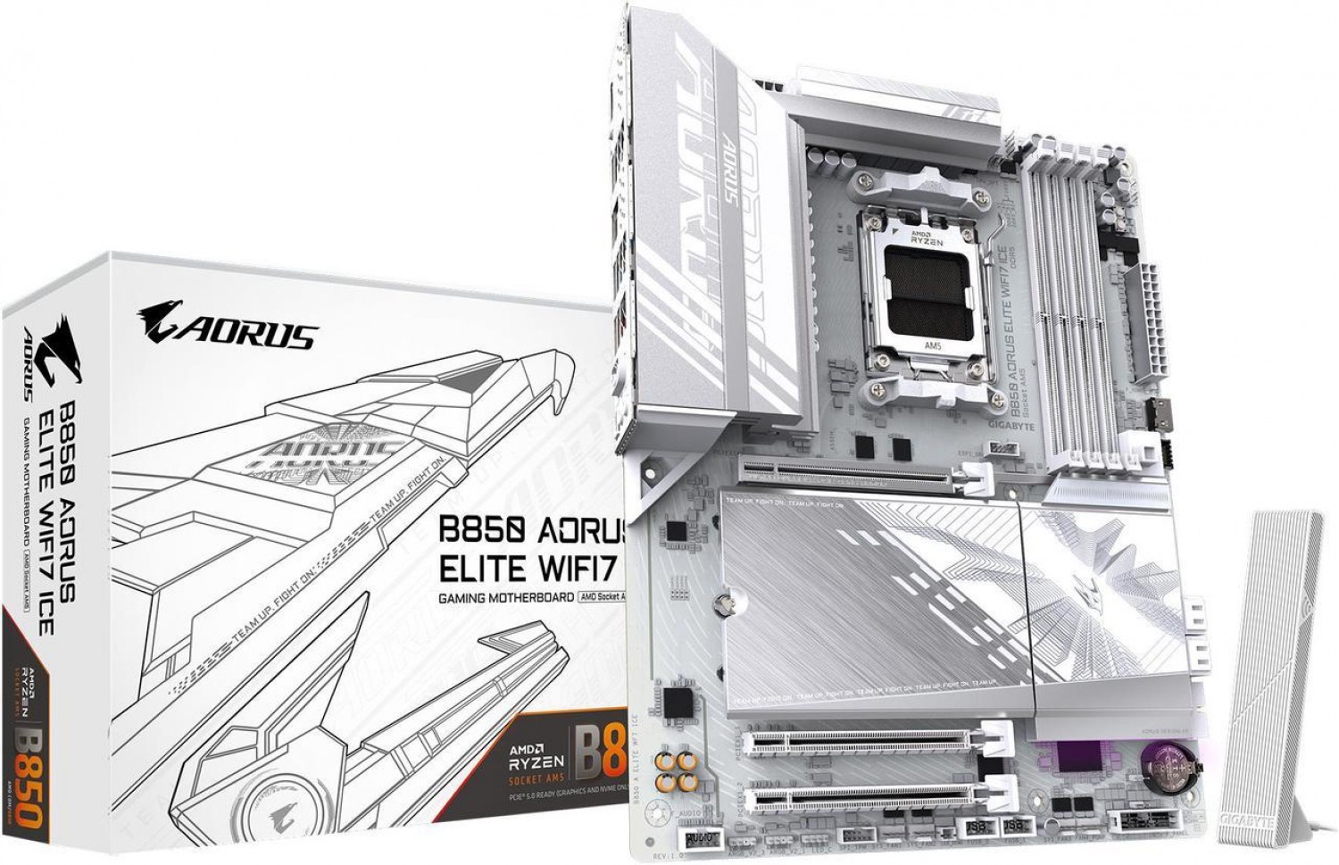 MOTHER GIGABYTE (AM5) B850 A ELITE WF7 ICE