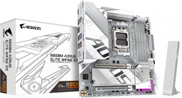 MOTHER GIGABYTE (AM5) B850M AORUS ELITE WF6E ICE