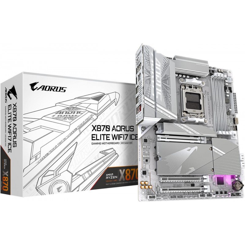 MOTHER GIGABYTE (AM5) X870 A ELITE WF7 ICE
