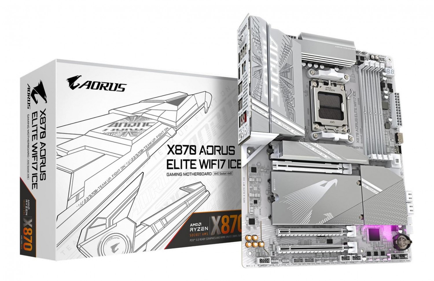 MOTHER GIGABYTE (AM5) X870 A ELITE WF7 ICE 1.0