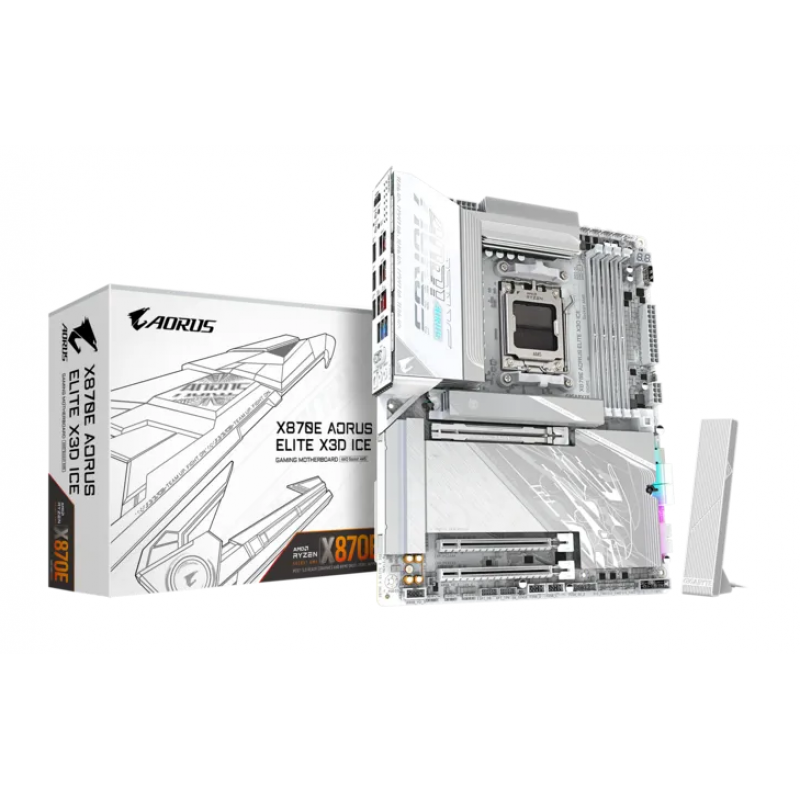 MOTHER GIGABYTE AMD (AM5) X870E A ELITE X ICE