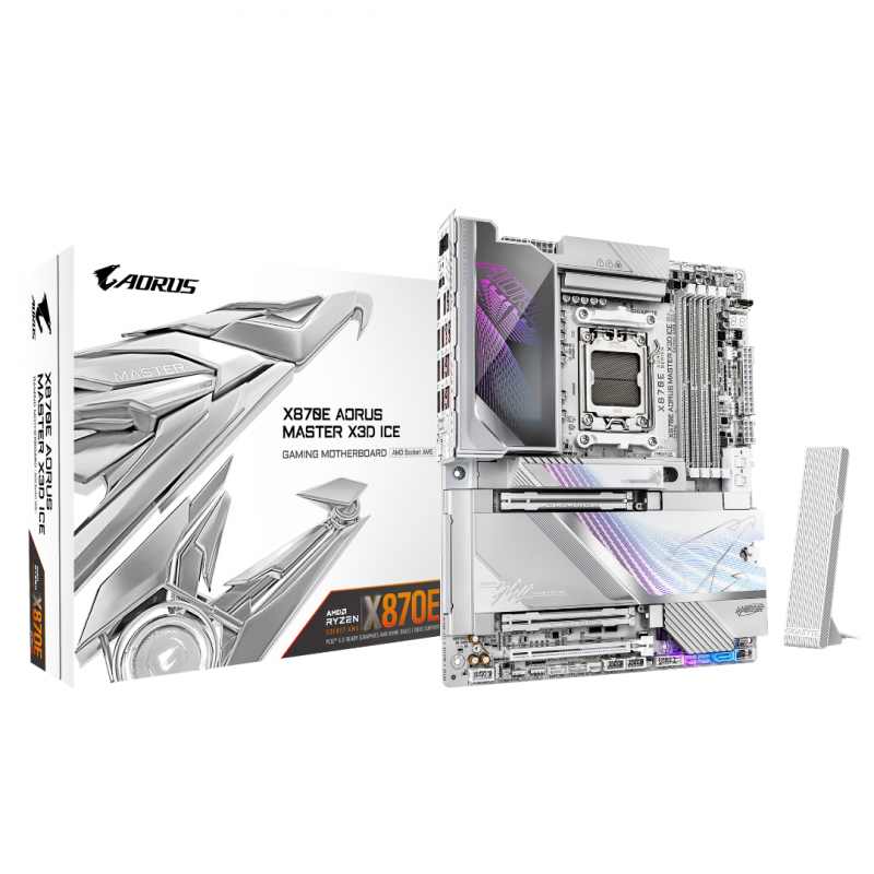 MOTHER GIGABYTE AMD (AM5) X870E AORUS MASTER X ICE