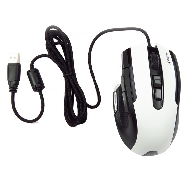 MOUSE AUREOX LASERSIGHT WHITE GAMING GM400W