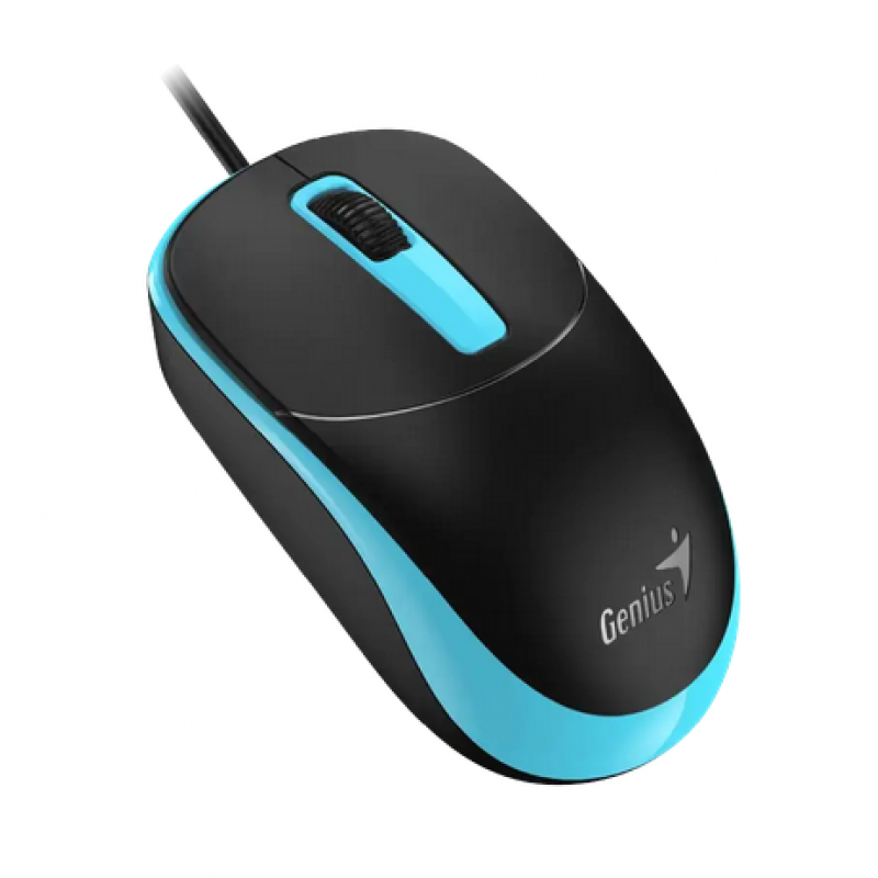 MOUSE GENIUS RS2 DX-123 BLACK USB-A BLACK BLUE