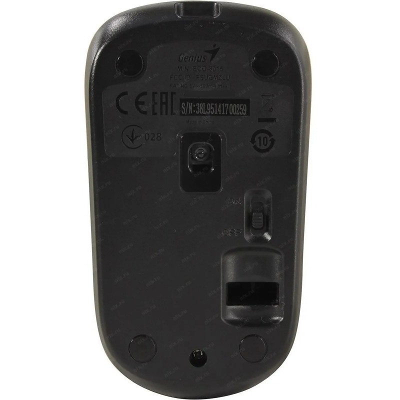 MOUSE GENIUS WIRELESS RECARGABLE ECO-8015 CHOCOLATE