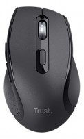 MOUSE INALÁMBRICO TRUST SURA CÓMODO CON RUEDA METÁLICA NEGRO