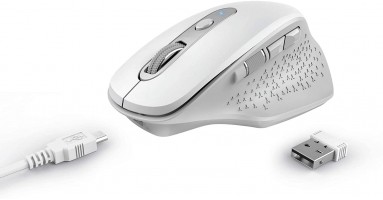 MOUSE TRUST OZAA RECHARGEABLE WHITE