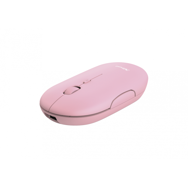 MOUSE TRUST PUCK WRL RECARGABLE PINK