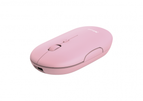 MOUSE TRUST PUCK WRL RECARGABLE PINK