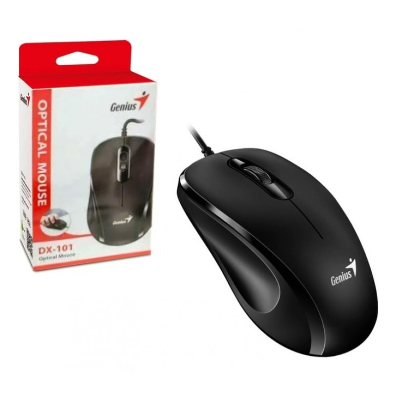 MOUSE USB GENIUS DX-101 BLACK