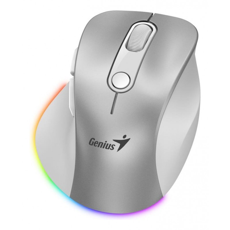 MOUSE GENIUS RS2 ERGO 9000S PRO SILVER