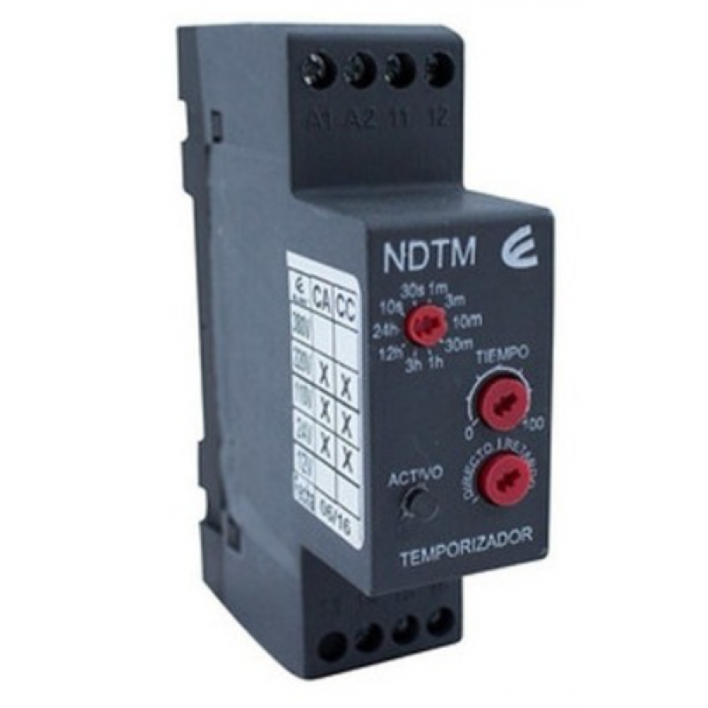 NDTM – TEMPORIZADOR MULTIESCALA 24Vca/220Vca