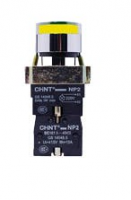 NP2-BW3561 24V LED AMARILLO PULSADOR LUMINOSO DE CUERPO METALICO DE 22 MM AMARILLO CON LED 24V Y CONTACTO NA