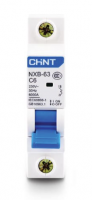 NXB-63 1P C25 6kA Int. Termomagnético CHINT NXB-63, In:25A, Icn:6kA, Curva C, 1-polo