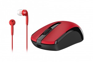 OUTLET MOUSE GENIUS MH-8100 RED WIRELESS + AURI REGALO