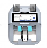 OXXEN CONTADORA Y CLASIFICADORA DE BILLETES DOS BANDEJAS 2 SENSORES PANTALLA TACTIL
