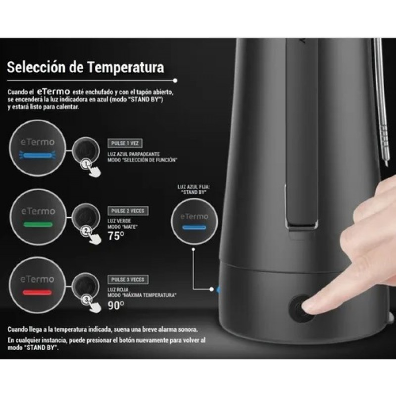 PEABODY TERMO ELECTRICO NEGRO ET1000N