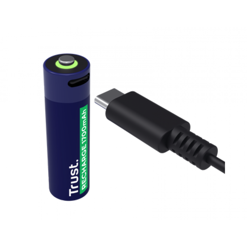 PILAS AA RECARGABLES USB-C TRUST X4