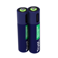 PILAS AAA RECARGABLES USB-C TRUST CON LUZ LED (2-PACK)