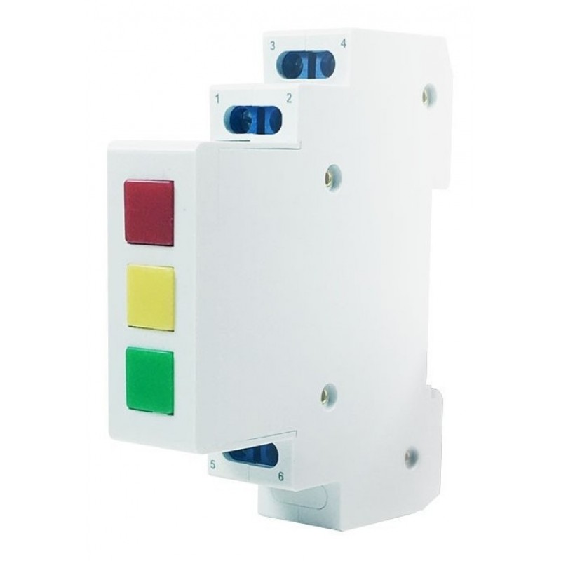 PILOTO INDICADOR MODULAR TRIFASICO GF-P3