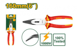PINZA AISLADA DE PUNTA CURVA: 160MM 6 MÁX TENSIÓN 1000V MANGO AISLADO