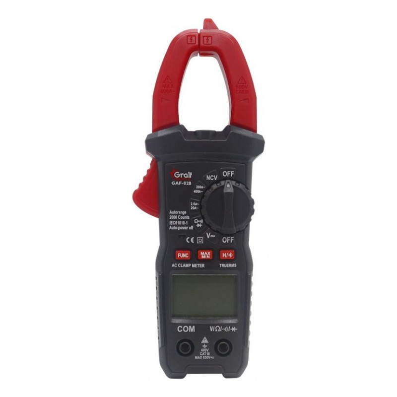 PINZA AMPEROMETRICA DE CTE ALTERNA COMPACTA GAF-02B