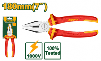 PINZA UNIVERSAL AISLADA: 180MM 7 MAX TENSIÓN 1000V MANGO AISLADO