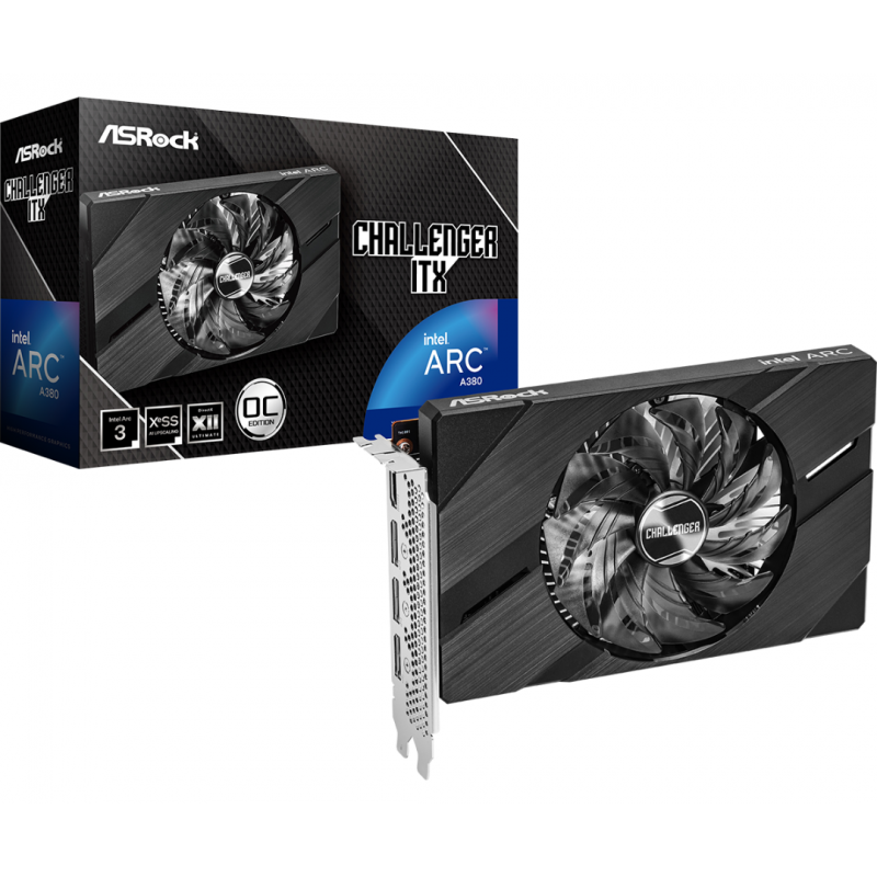 PLACA DE VIDEO ASROCK INTEL ARC A380 6GB CHALLENGER