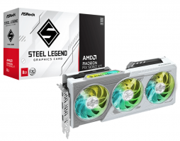 PLACA DE VIDEO ASROCK RADEON RX9060XT 8GB OC STEEL LEGEND WHITE