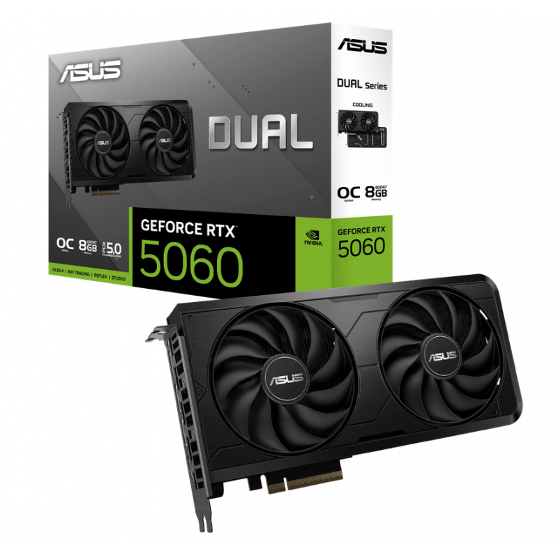 PLACA DE VIDEO ASUS DUAL RTX 5060 8GB EVO OC