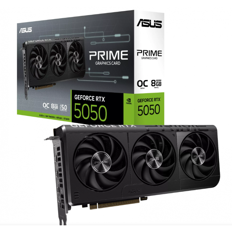 PLACA DE VIDEO ASUS PRIME RTX 5050 O8GB PLACA DE VIDEO ASUS PRIME RTX 5050 O8GB
