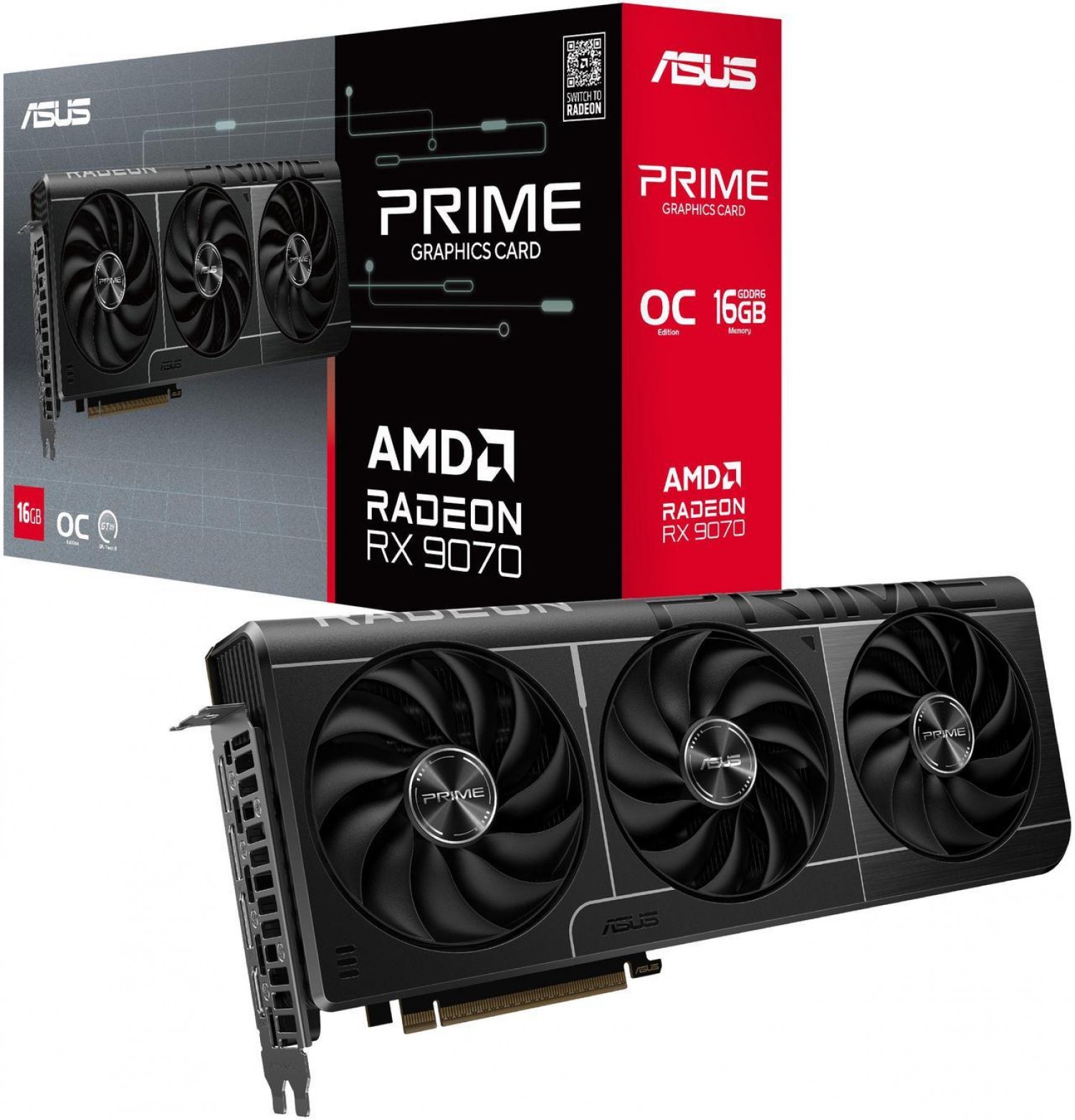 Placa De Video Asus Prime Rx9070 O16g