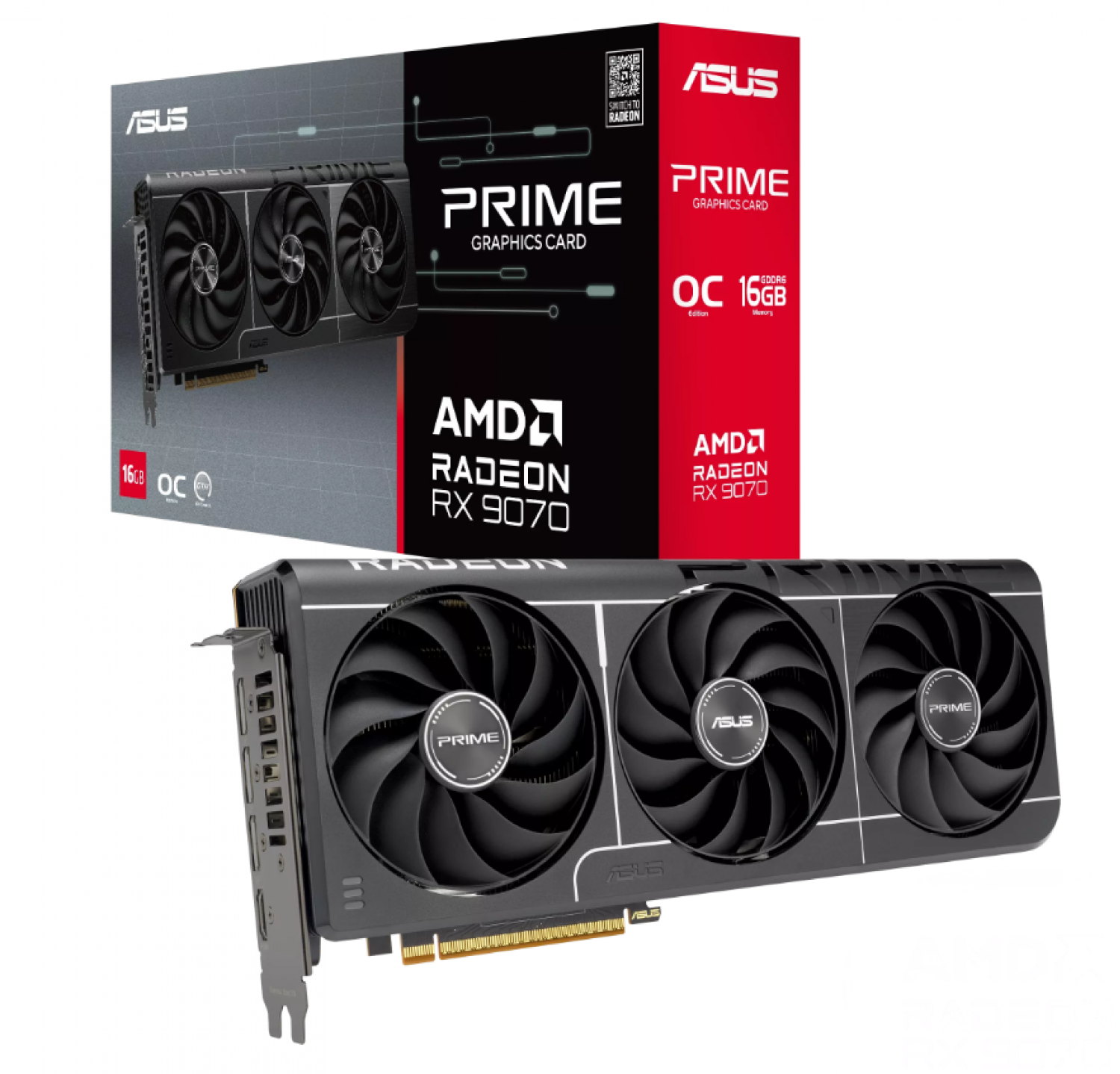 Placa De Video Asus Prime Rx 9070 O16g Evo