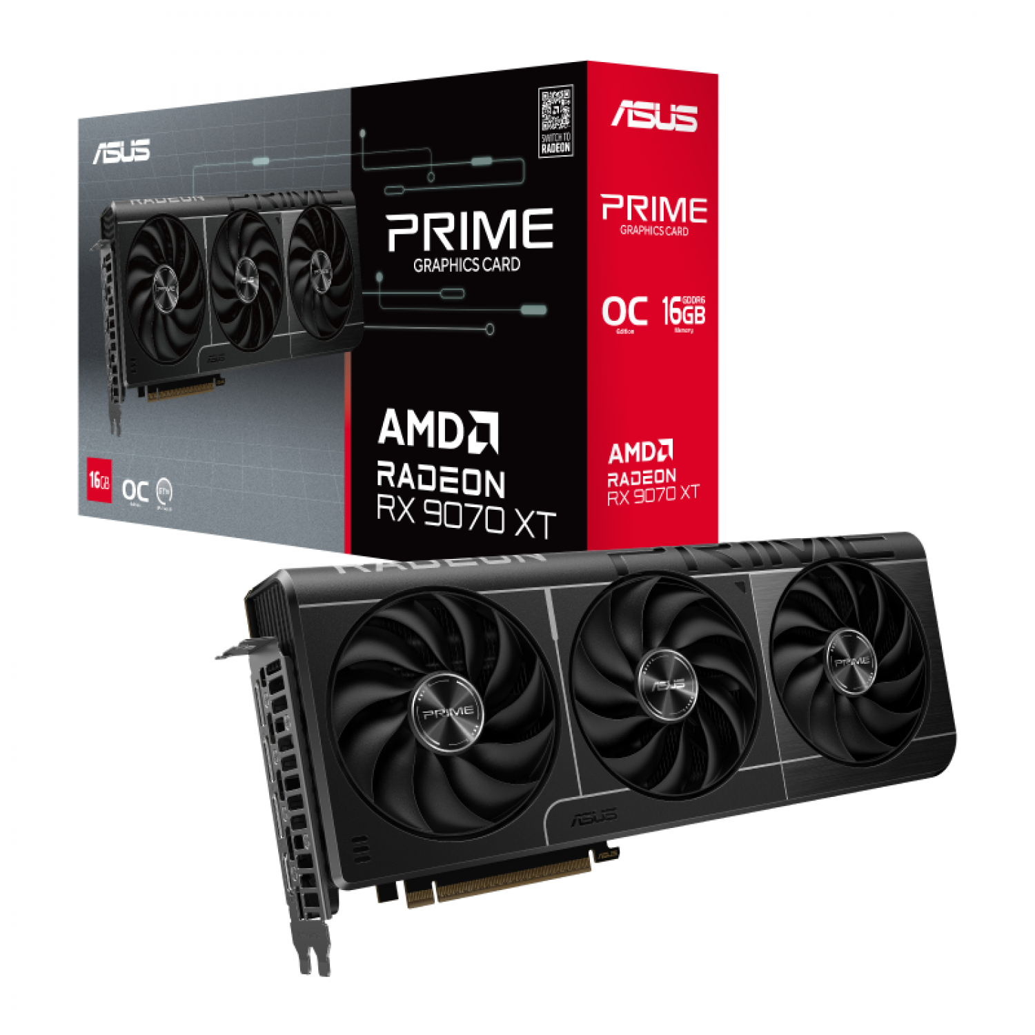 PLACA DE VIDEO ASUS PRIME RX 9070XT O16G