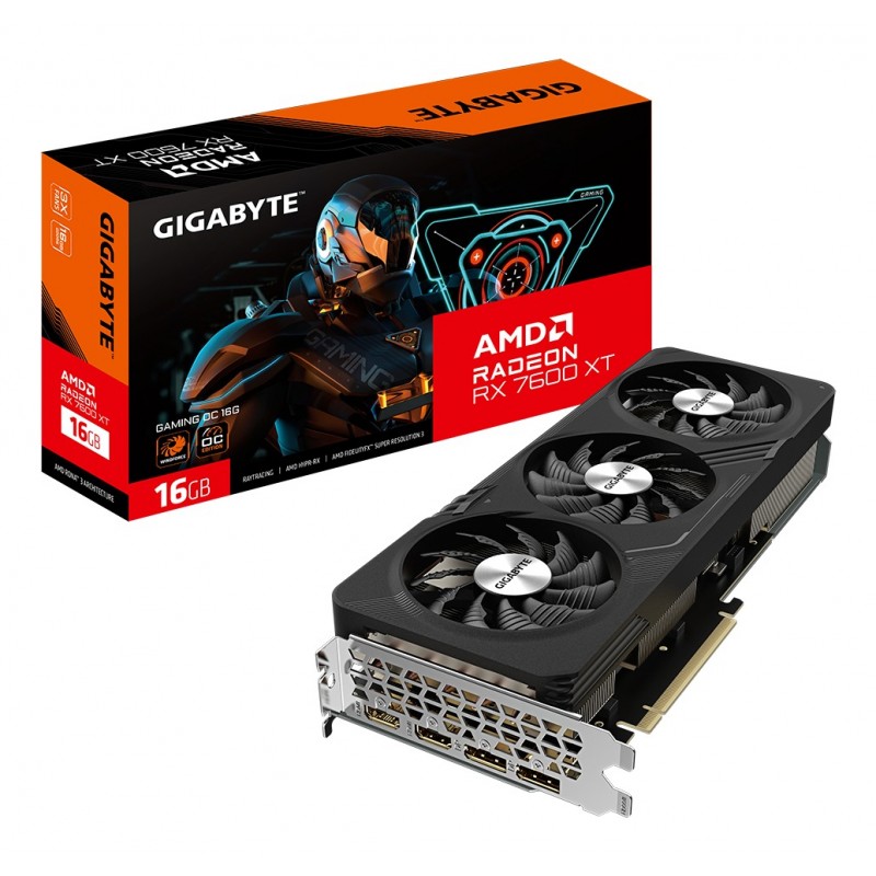 PLACA DE VIDEO GIGABYTE RADEON RX 7600XT GAMING OC 16GB