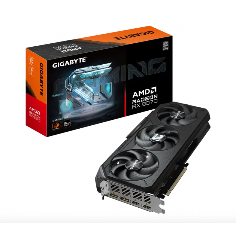 PLACA DE VIDEO GIGABYTE RADEON RX 9070 GAMING 16GB PLACA DE VIDEO GIGABYTE RADEON RX 9070 GAMING 16GB