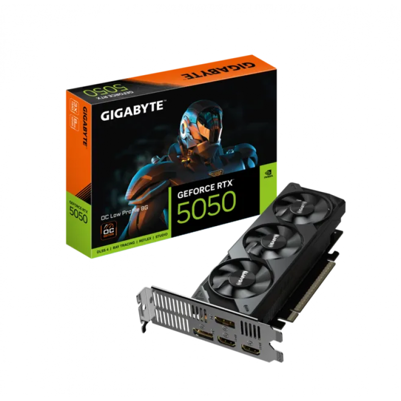 PLACA DE VIDEO GIGABYTE RTX 5050 8GB LOW PROFILE PLACA DE VIDEO GIGABYTE RTX 5050 8GB LOW PROFILE