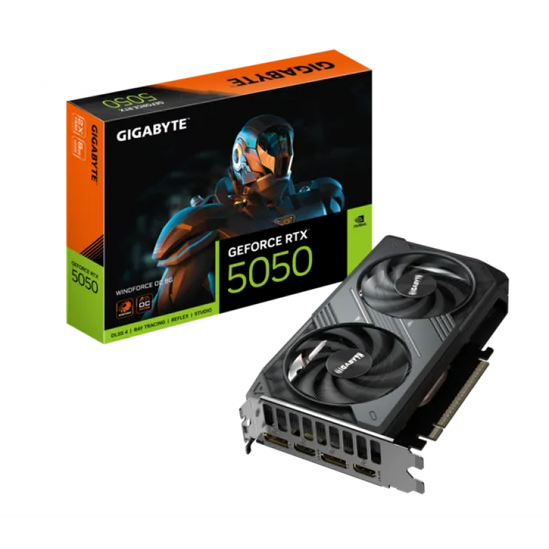 PLACA DE VIDEO GIGABYTE RTX 5050 WF OC 8GB PLACA DE VIDEO GIGABYTE RTX 5050 WF OC 8GB