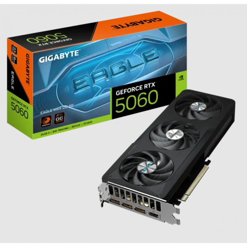 PLACA DE VIDEO GIGABYTE RTX 5060 EAGLE MAX OC 8G