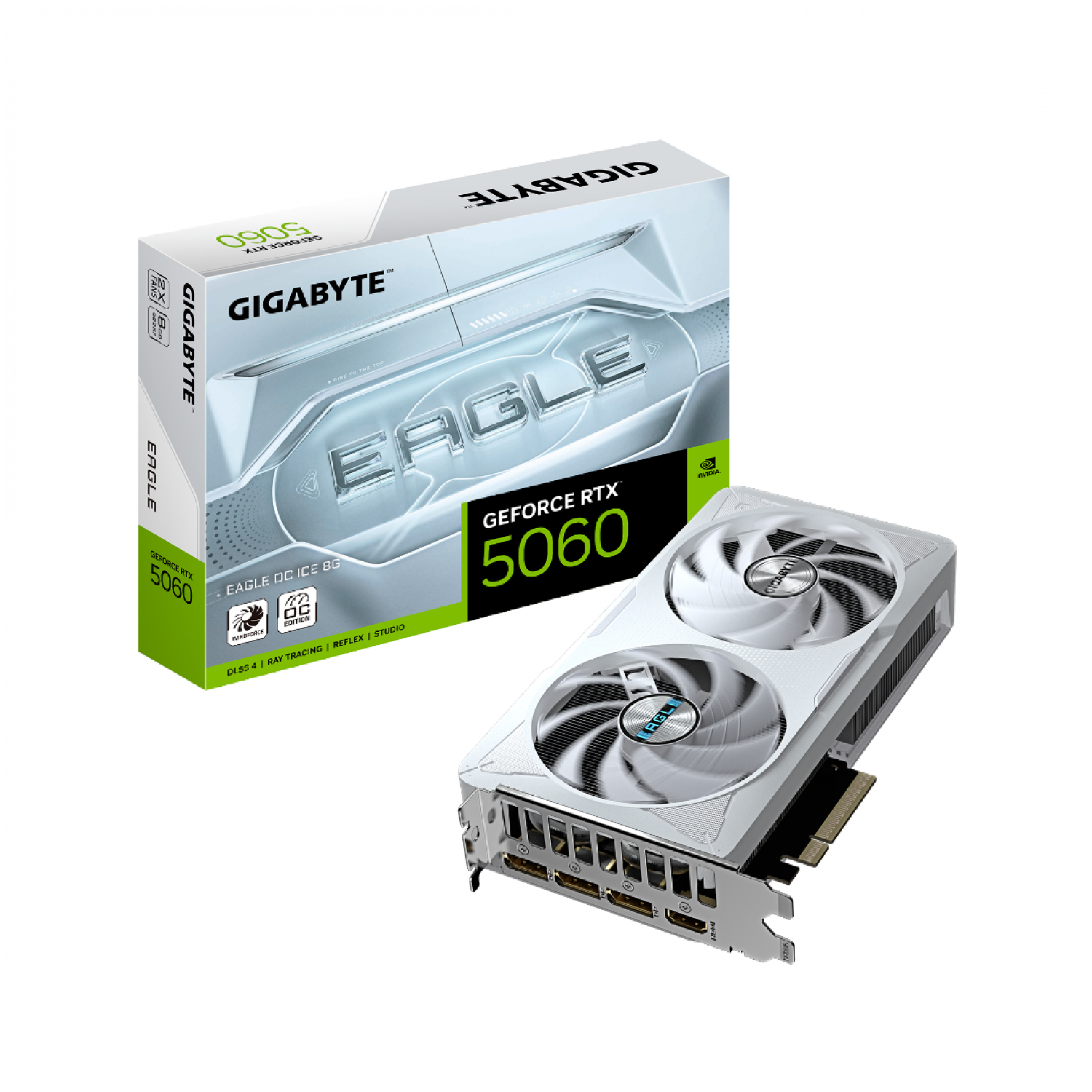 PLACA DE VIDEO GIGABYTE RTX 5060 EAGLE OC ICE 8GB (WHITE)