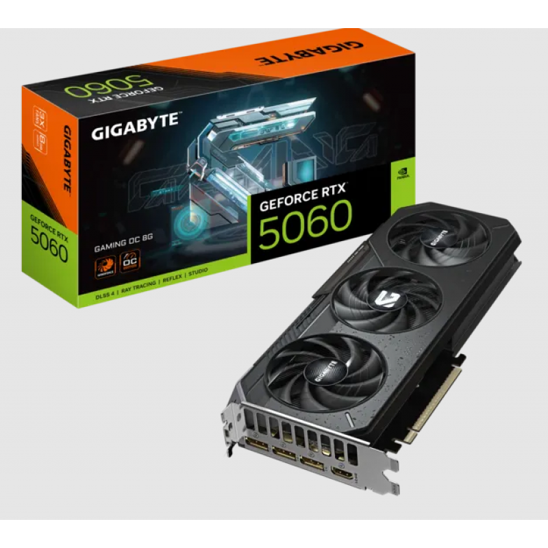 PLACA DE VIDEO GIGABYTE RTX5060 GAMING OC 8G